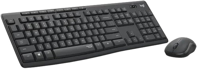 Logitech MK295 Full Size Silent Wireless Keyboard Mouse Combo - Graphite