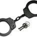VIPERTEK Double Lock Steel Police Edition Professional Grade Handcuffs (Black)