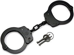 VIPERTEK Double Lock Steel Police Edition Professional Grade Handcuffs (Black)