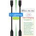 10-Pack Multi Short USB Cables & TypeC-C Cables for Charging Stations Compatible/w iPhone17,16,15, iPhone14-5/ iPads/iPad mini/iPad Pros/Samsung Moblies & Tablets/Pixel & Nexus/HTC/Sony(Black)