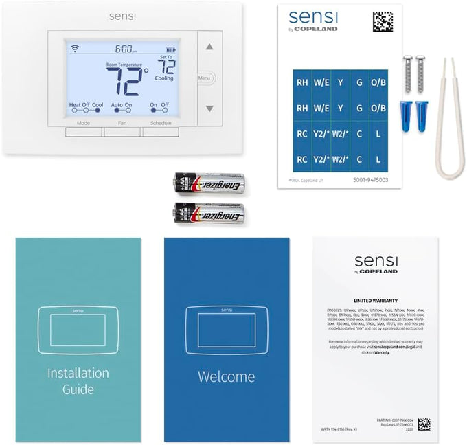 Sensi Smart Thermostat, Wi-Fi, DIY, Alexa, Energy Star Certified, ST55