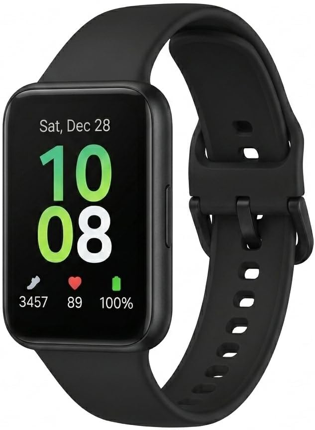 SAMSUNG Galaxy FIT 3 [2024] 1.6" AMOLED Display | 14 Days Battery Life | 100+ Watchfaces | 100+ Exercise Modes | International Model - (Gray)