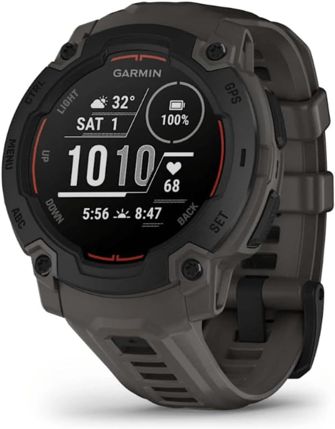 Garmin Instinct® E, Rugged GPS Smartwatch, 45mm, Charcoal