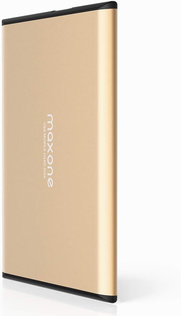 Maxone 500GB Ultra Slim Portable External Hard Drive HDD USB 3.0 Compatible