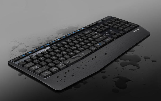 Logitech K345 Full Size Wireless Keyboard with Palm Rest for PC, Laptop