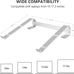 Laptop Stand for Desk, Ventilated Aluminum Laptop Riser, Silver