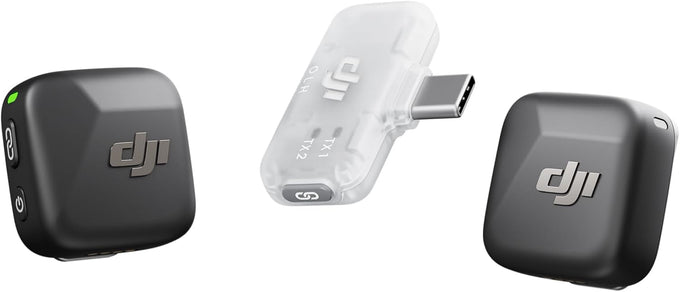 DJI Mic Mini (2 TX + 1 RX + Charging Case), Ultralight, Detail-Rich Audio