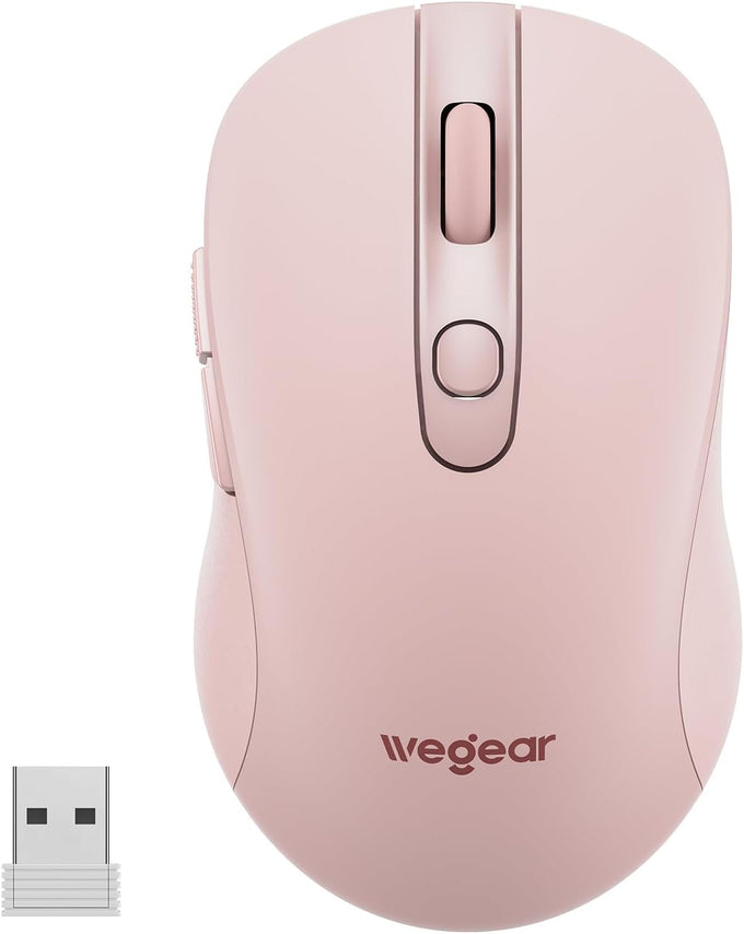 wegear USB Wireless Mouse for Laptop PC Mac, 2.4GHz Cordless Mouse-Black