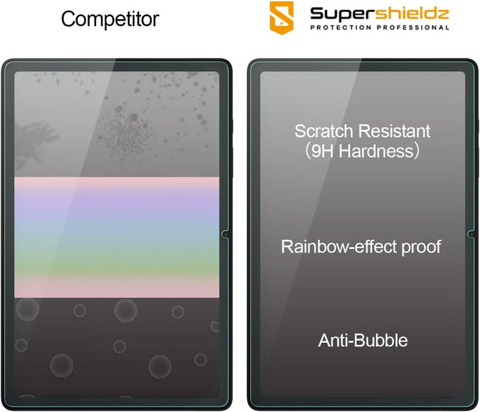 Supershieldz (2 Pack) Designed for Samsung Galaxy Tab A11+ (A11 Plus) / A9+ (A9 Plus) 11-inch Screen Protector, [Tempered Glass] Anti Scratch, Bubble Free