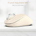 Wireless Mouse, 2026 New Model, Silent Click Ergonomic Design, Portable, 4 Buttons, Adjustable DPI (800/1200/1600), for Laptop/PC/Office (Beige)