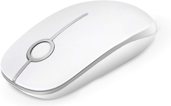 VssoPlor Wireless Mouse, 2.4G Slim Computer Laptop Mouse, Black and Gold