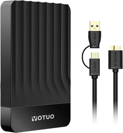 YOTUO 500GB External Hard Drive, Portable Storage Expansion HDD, USB 3.0 & USB-C for PC, Mac, Desktop, Laptop, Smartphone, PS4, Xbox One, Xbox 360, Office & Game Black