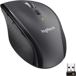 Logitech M705 Marathon Full Size 2.4 GHz Wireless Mouse - Black