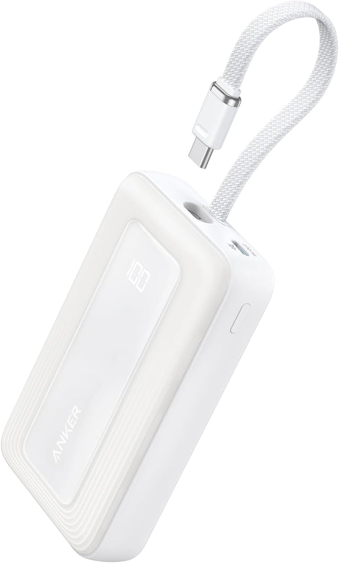 Anker Zolo Power Bank,20,000mAh 30W Portable Charger with Built-in USB-C