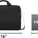 Lenovo Laptop Shoulder Bag T215 15.6 inch - Black- Slip Laptop Compartment - Front Zippered Pocket - Adjustable Strap