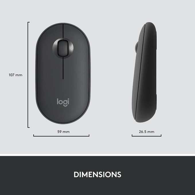 Logitech MK470 Slim Wireless Combo Compact Keyboard and Mouse - Graphite