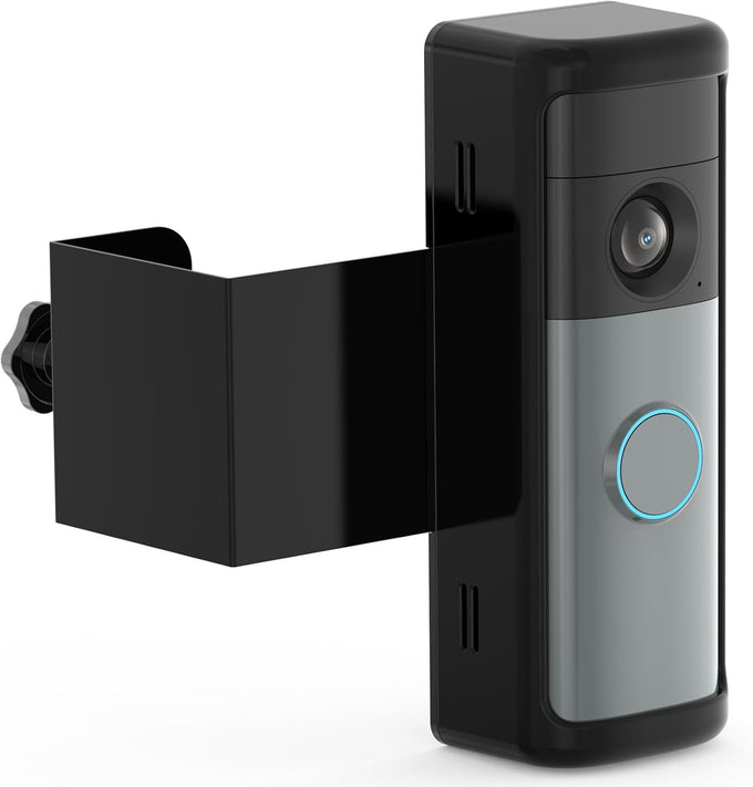 Anti-Theft Ring/Blink Doorbell Mount for 2026 Newest Battery Doorbell/Plus/Pro (2nd Gen), No-Drill Camera Doorbell Kits, Non-Blocking Motion Sensor, Accessories for Apartment & Rental, Black