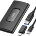 Aiibe 256GB External SSD External Hard Drive 256GB USB C Portable SSD, Up to 500MB/s, USB 3.1, External Solid State Drive for Laptop, Mac, PS4 (Black)