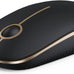 VssoPlor Wireless Mouse, 2.4G Slim Computer Laptop Mouse, Black and Gold