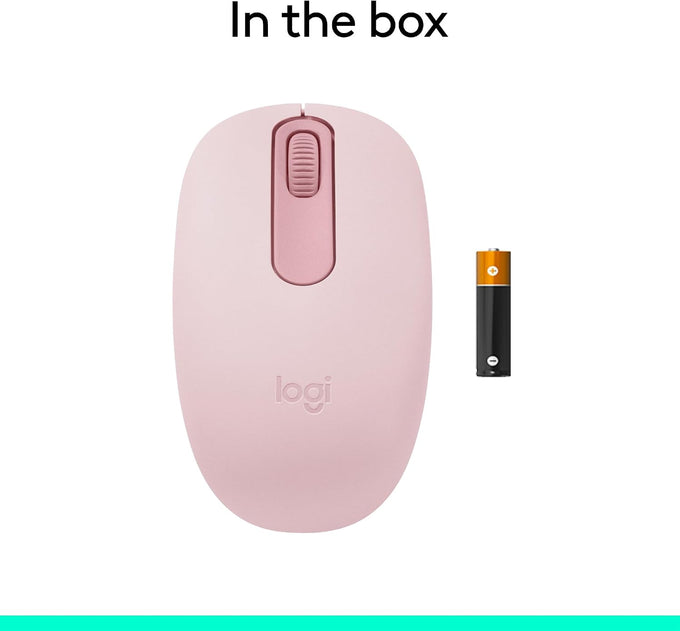 Logitech M196 Compact Ambidextrous Bluetooth Wireless Mouse - Rose