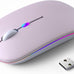 KANMABPC Wireless Bluetooth Mouse, Silent Dual Mode Mouse(Black)