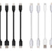 10-Pack Multi Short USB Cables & TypeC-C Cables for Charging Stations Compatible/w iPhone17,16,15, iPhone14-5/ iPads/iPad mini/iPad Pros/Samsung Moblies & Tablets/Pixel & Nexus/HTC/Sony(Black)