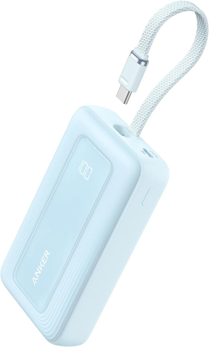 Anker Zolo Power Bank,20,000mAh 30W Portable Charger with Built-in USB-C