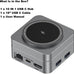 10-in-1 Portable USB-C Hub with Wireless Charger, 4K HDMI, Made with Aluminum Alloy Casing for Durability, Compatible with Mac, Windows, Compact and Lightweight USB C Docking Station for Travel