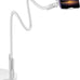 SAIJI Gooseneck Bed Phone Holder, Flexible Long Arm Phone Mount for Desk, Clip Bracket Clamp Stand, iPhone Stand, Mobile Cell Phone Stand Document Camera Nintendo Switch (Black)