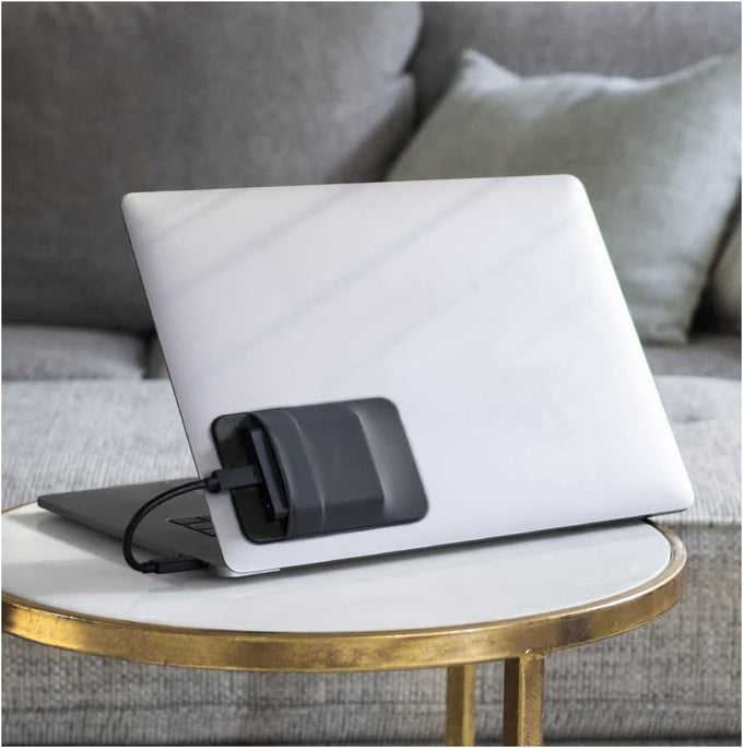 Slipdrive - Portable Hard Drive Sleeve for Laptop - SSD Solid State Drive - Reusable Adhesive - Stick on External Hard Drive Carrying Case - Pocket Pouch (Small, Black)