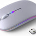 KANMABPC Wireless Bluetooth Mouse, Silent Dual Mode Mouse(Black)