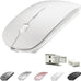 KLO Rechargeable Bluetooth 5.2/3.0/Type-C/USB-2.4G Mouse for MacBook/MacBook air/Pro/iPad, Wireless Mouse for Laptop/Notebook/pc/iPad/Chromebook (Black)