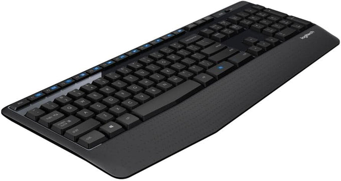 Logitech K345 Full Size Wireless Keyboard with Palm Rest for PC, Laptop