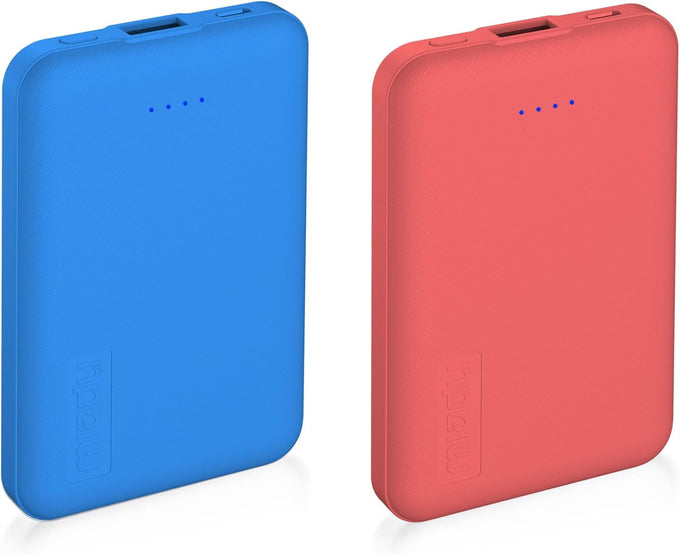 Miady 2-Pack Small Portable Charger 5000mAh Power Bank Travel Battery Pack