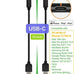 10-Pack Multi Short USB Cables & TypeC-C Cables for Charging Stations Compatible/w iPhone17,16,15, iPhone14-5/ iPads/iPad mini/iPad Pros/Samsung Moblies & Tablets/Pixel & Nexus/HTC/Sony(Black)