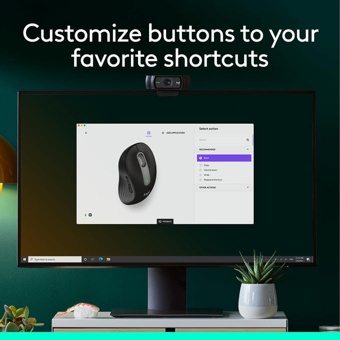 Logitech Signature M650 L Full Size Wireless Mouse Large Sized - Black