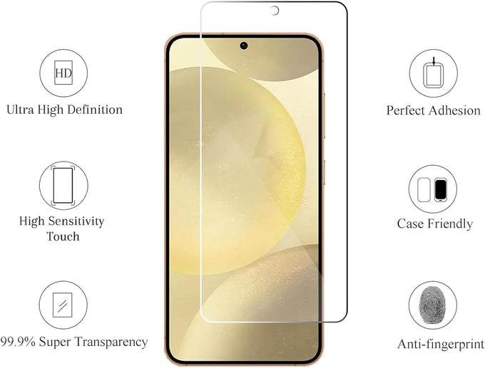 Ailun Screen Protector + Camera Lens Protector for Galaxy S24, 3+3 Pack