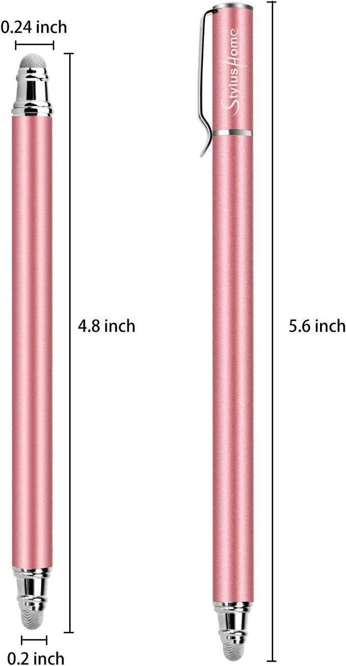 Stylus Pens for Touch Screens(6 Pcs), 2 in 1 Fiber Tips Capacitive Stylus
