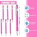 100 Pcs Ballpoint Pen with Stylus 2 in 1 Ballpoint Pen for Touch Screens, 2 in 1 Thank You Pen Gift for Colleagues, Coworker, Office (Rose Pink)