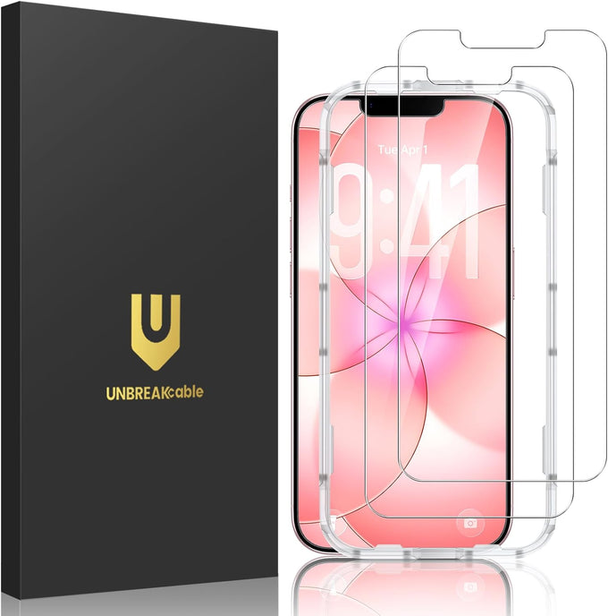 UNBREAKcable 2-Pack Screen Protector for iPhone 12/12 Pro Tempered Glass