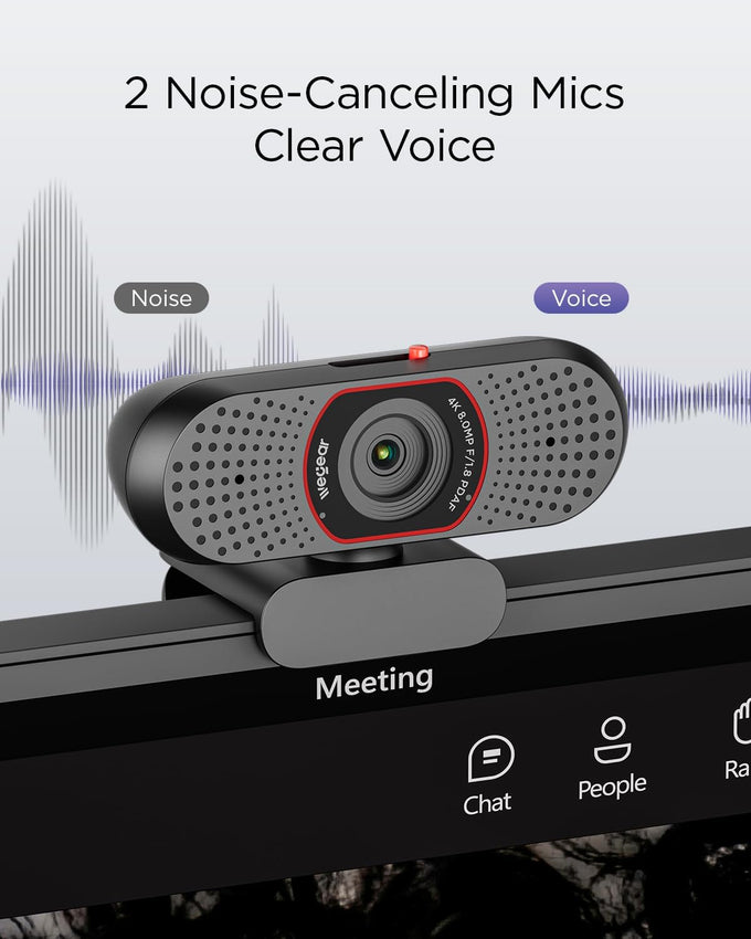wegear 4K Webcam for PC, USB-A Computer Camera with Sony 1/2.55'' Sensor