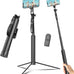 Selfie Stick Tripod for Phone with Remote Control & Holder, 50 Inch, Black