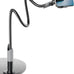 SAIJI Gooseneck Bed Phone Holder, Flexible Long Arm Phone Mount for Desk, Clip Bracket Clamp Stand, iPhone Stand, Mobile Cell Phone Stand Document Camera Nintendo Switch (Black)