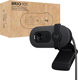 Logitech Brio 105 Full HD 1080p Business Webcam with Auto-Light Balance