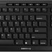 Cherry Stream Keyboard Wireless, Cordless Keyboard, 2,4 GHz Connection, Whisper Quiet Keys, Slim Design, Battery-Powered, SX Scissor Switches, QWERTY, Black