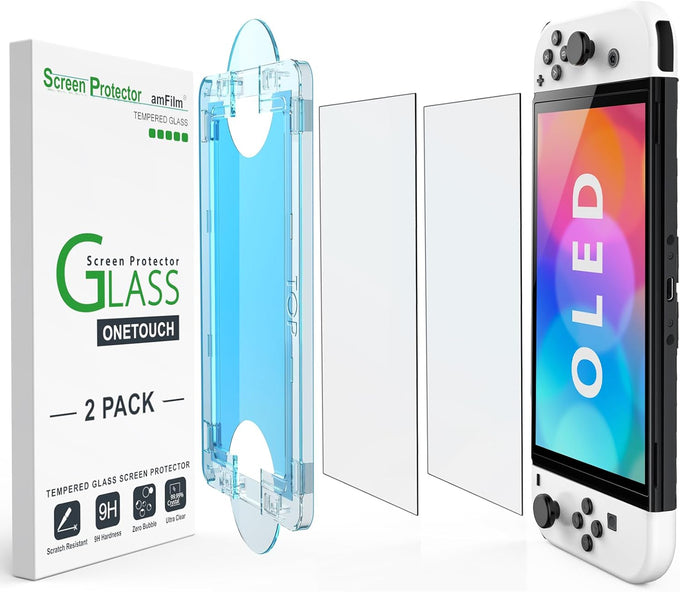 amFilm Auto-Alignment OneTouch for Nintendo Switch 2 Screen Protector 2025