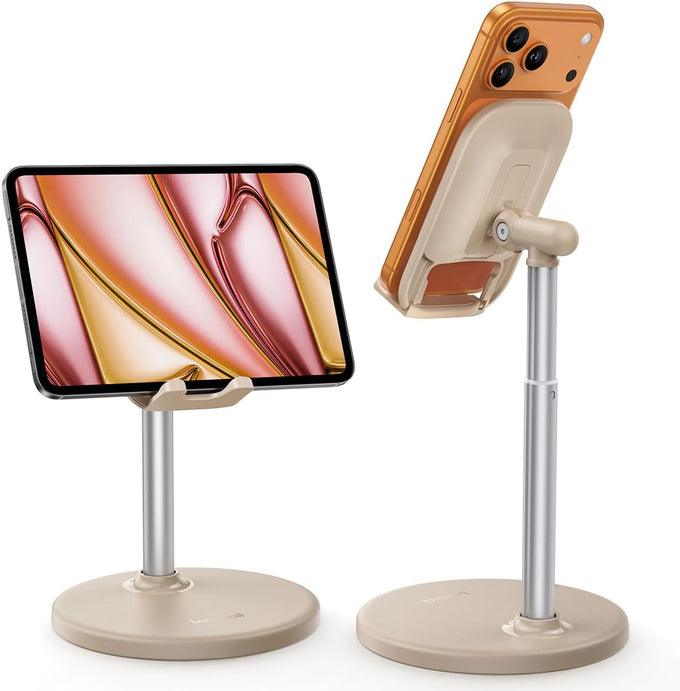 Lamicall Cell Phone Stand for Desk - [Height Angle] Adjustable Phone Holder
