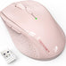 TECKNET 2.4G Wireless Mouse, 4800 DPI Ergonomic Computer Mouse, USB, Grey
