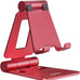 Nulaxy Full Aluminum Dual Folding Cell Phone Stand for Desk, Gray