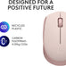 Logitech M170 Compact Ambidextrous 2.4 GHz Wireless Mouse - Rose